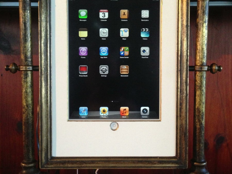 Upcycling An Antique Mirror Into a Steampunk iPad Frame